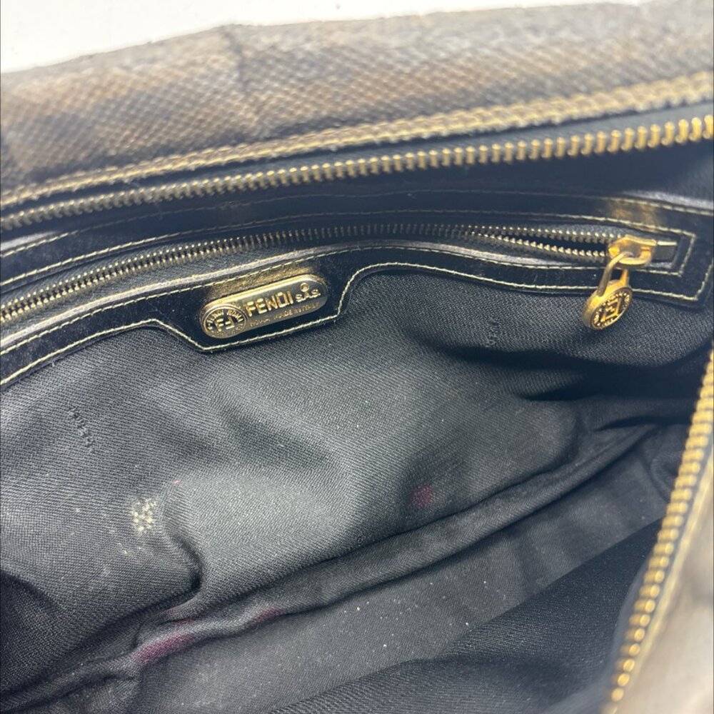 Vintage Fendi Crossbody Bag - Brown/Black - Picture 6 of 8